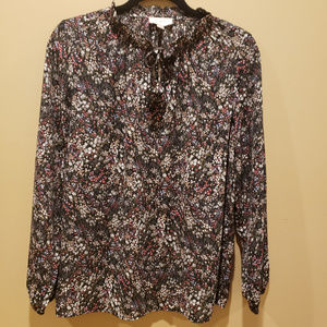 Loft Outlet Floral Peasant Blouse